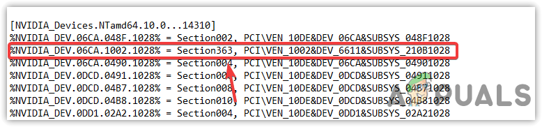 Changing Section Number