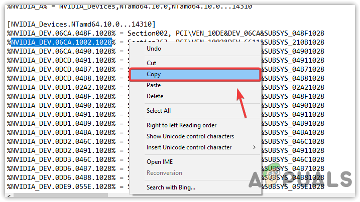 Copying Modified GPU Id