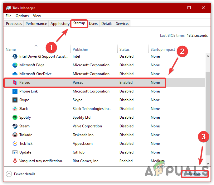 Disabling Startup Applications