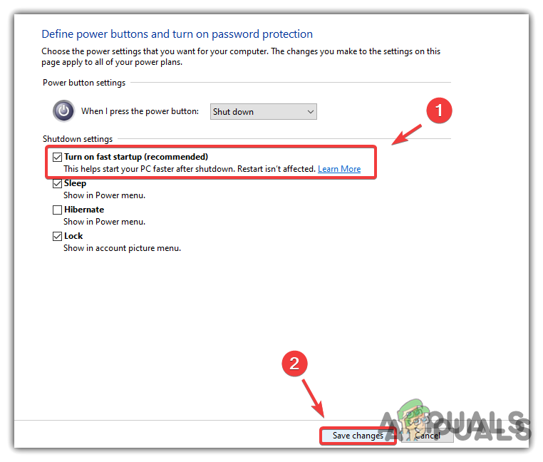 Enabling Fast Startup