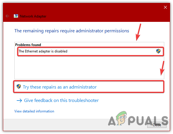 Enabling Network Adapter