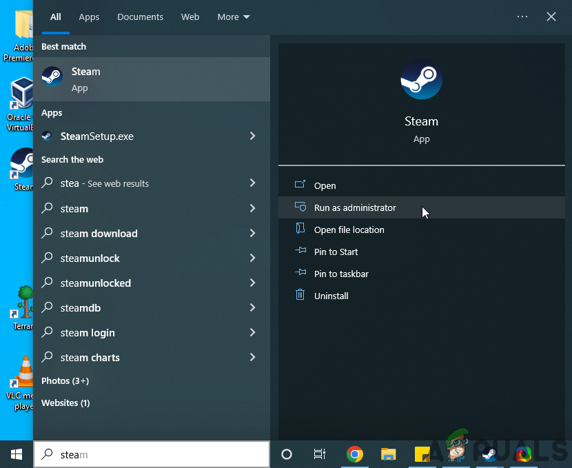 Running Steam as administrator