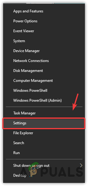 Navigating to Windows Settings