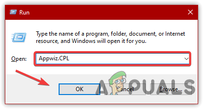 Navigating to Uninstall Programs Window