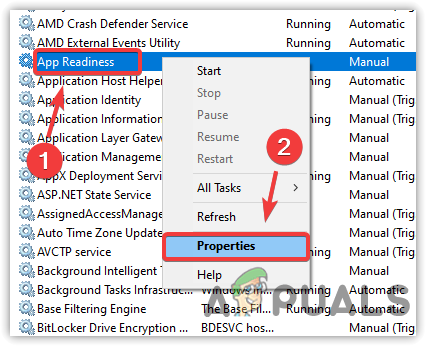 Opening App Readiness Properties
