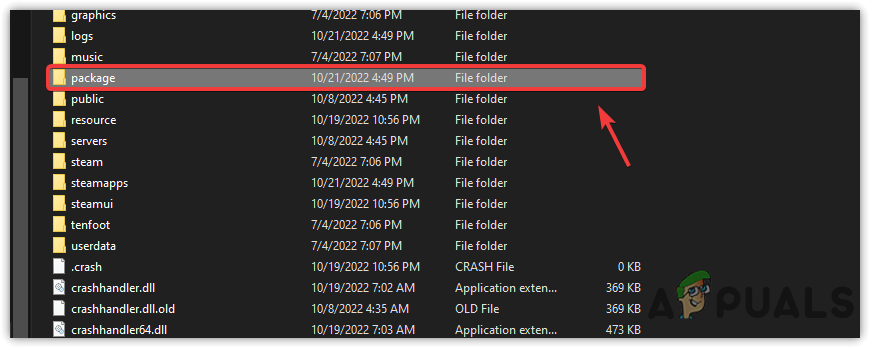 Opening Package Folder