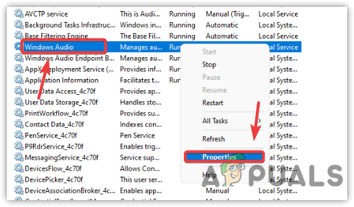 Opening Windows Audio Properties