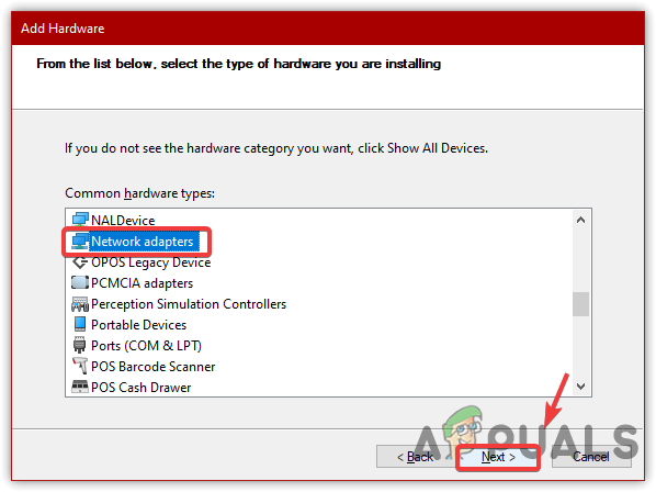 Selecting Network Adapters