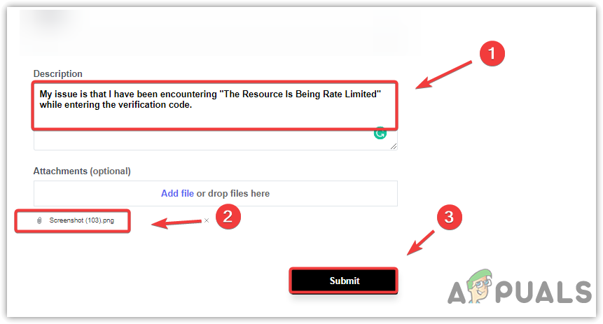 Submitting A Request