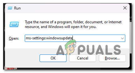 Access the Windows Update screen