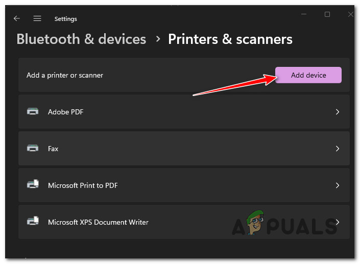 Adding a new printer