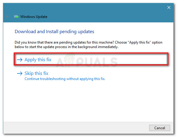 Applying the recommended fix