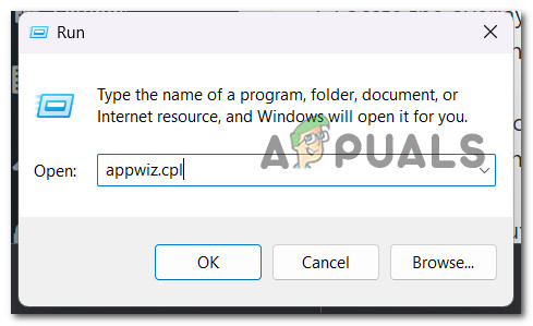 Open up the Programs and Features menu