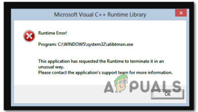 Atibtmon.exe Windows 10 Runtime Error