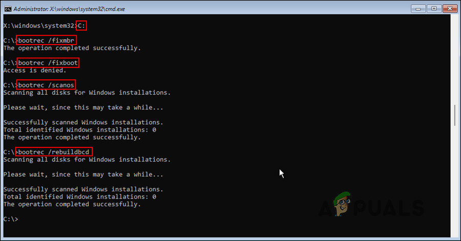 Execute the entered commands