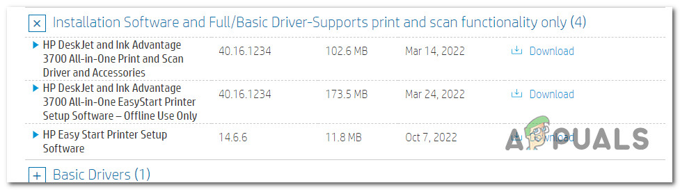 Download the printer driver