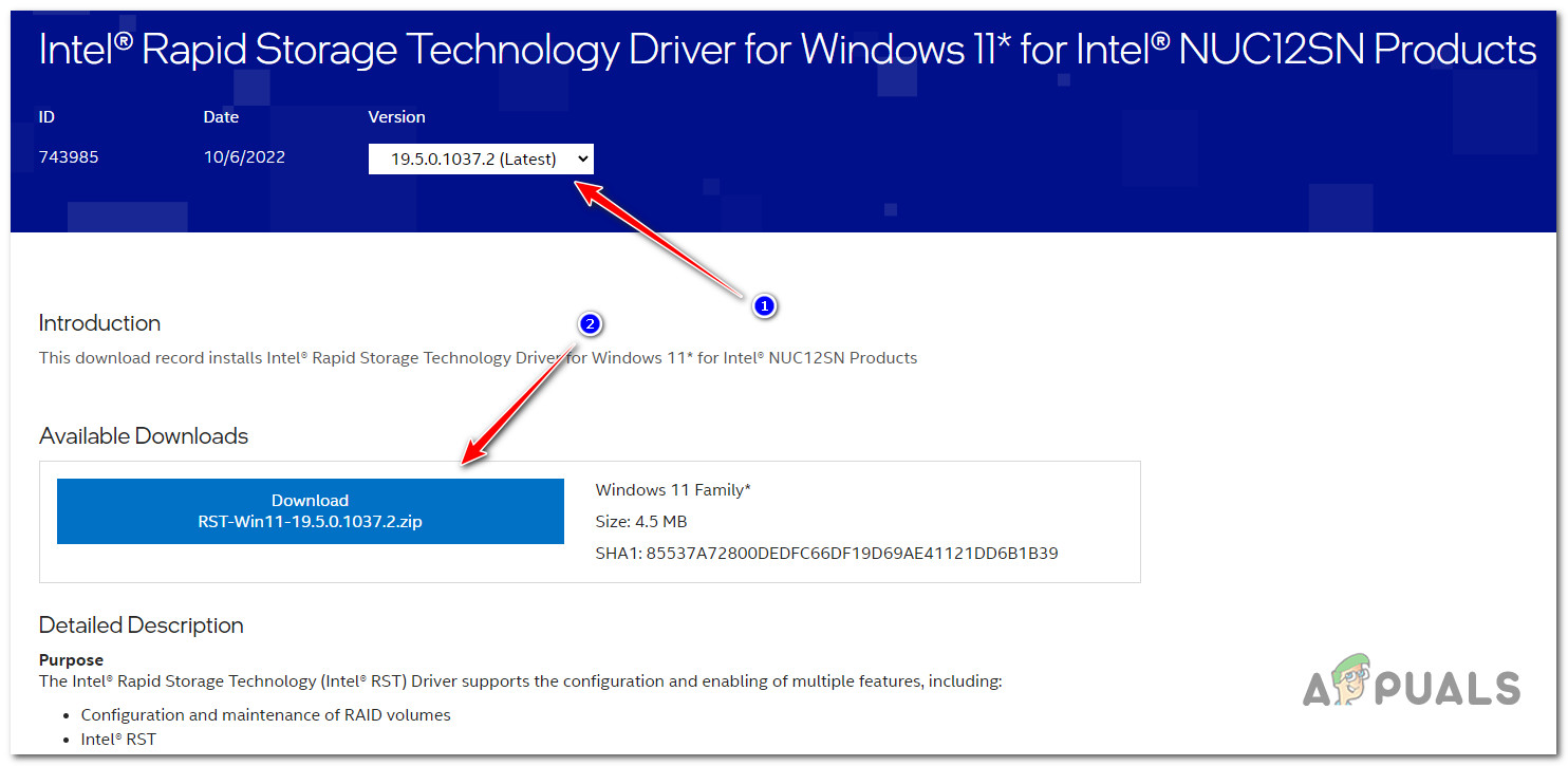 Downloads the driver locally