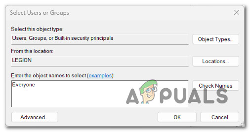 Apply security rule for everyone