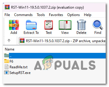 Extract the RST archive locally