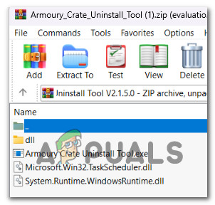 Extracting the uninstaller