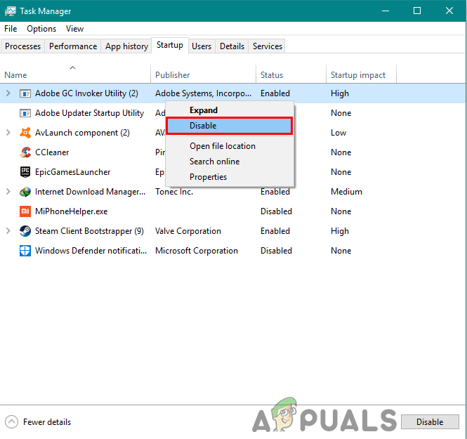 Perform a clean boot state