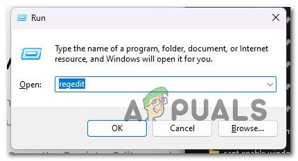 Open the Registry Editor