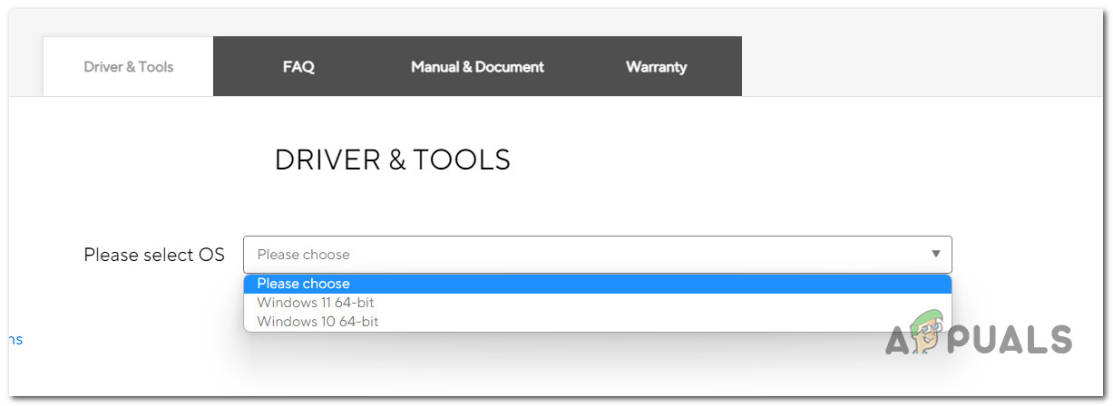 Selecting the correct OS version