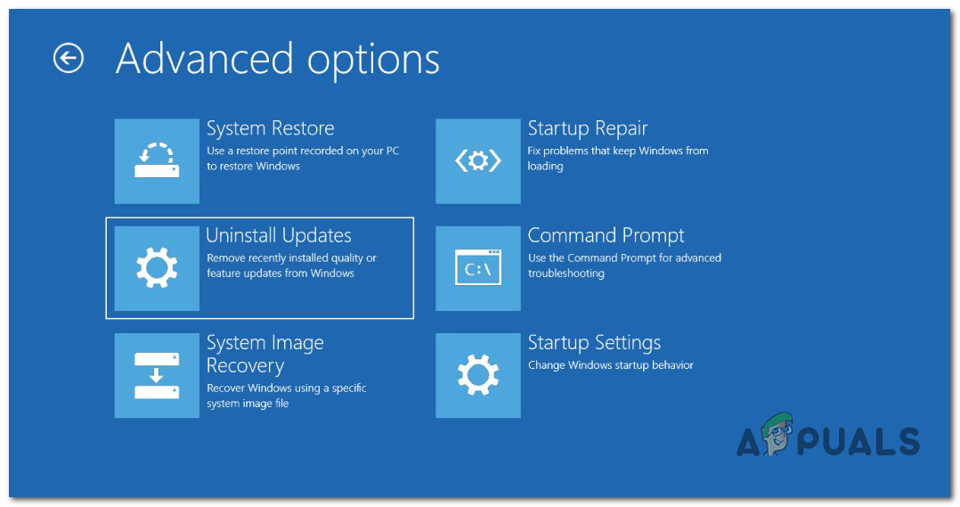 Uninstalling Updates