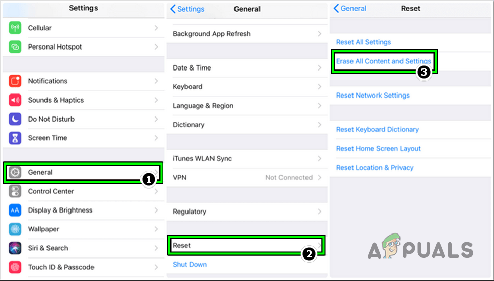 Reset iPhone to the Factory Defaults