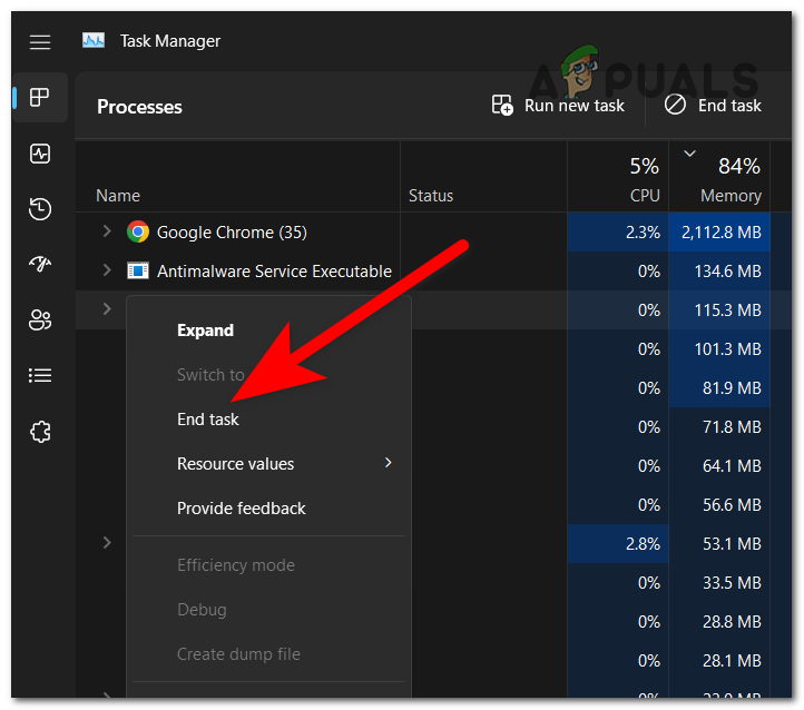 Ending the Riot Client process