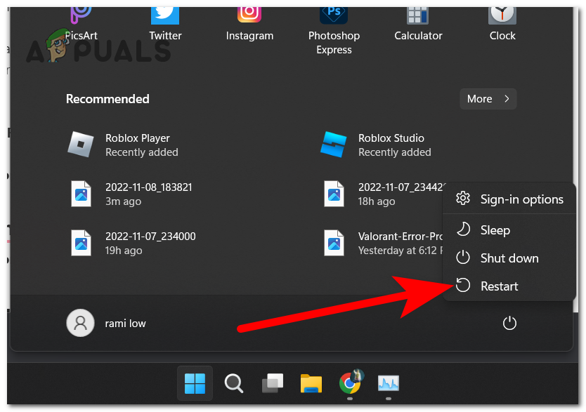 Restarting you computer