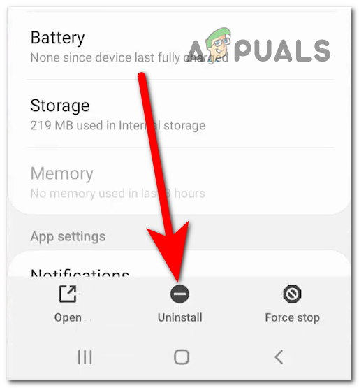 Uninstalling the game