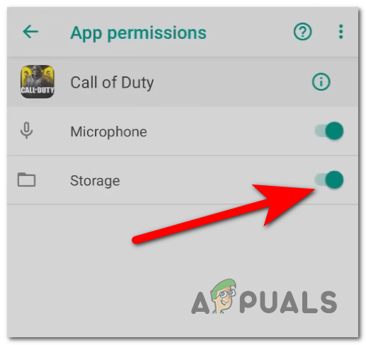 Giving the required permission