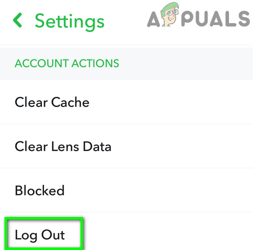  Logout of Snapchat