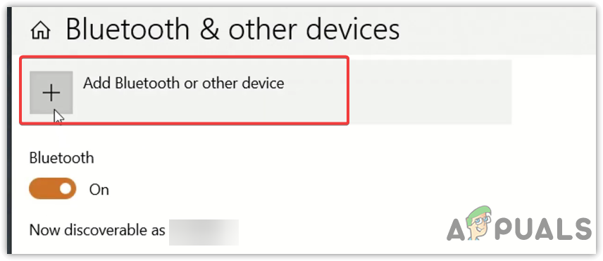 Adding A Bluetooth Device