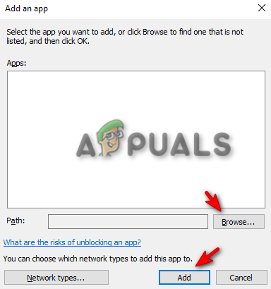 Adding game file into Windows Firewall