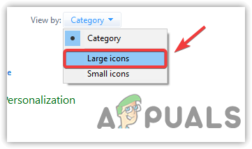 Changing View By In Control Panel
