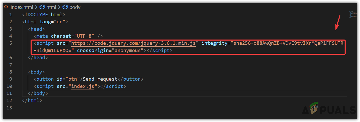 Changing src value of jQuery script tag