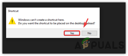Creating shortcut