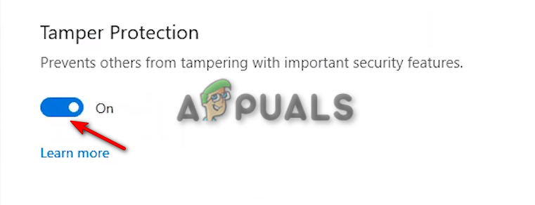 Disabling Tamper Protection