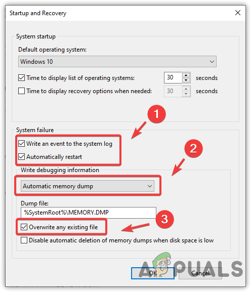 Enabling System To Create Memory Dump File When System Failure Occurs