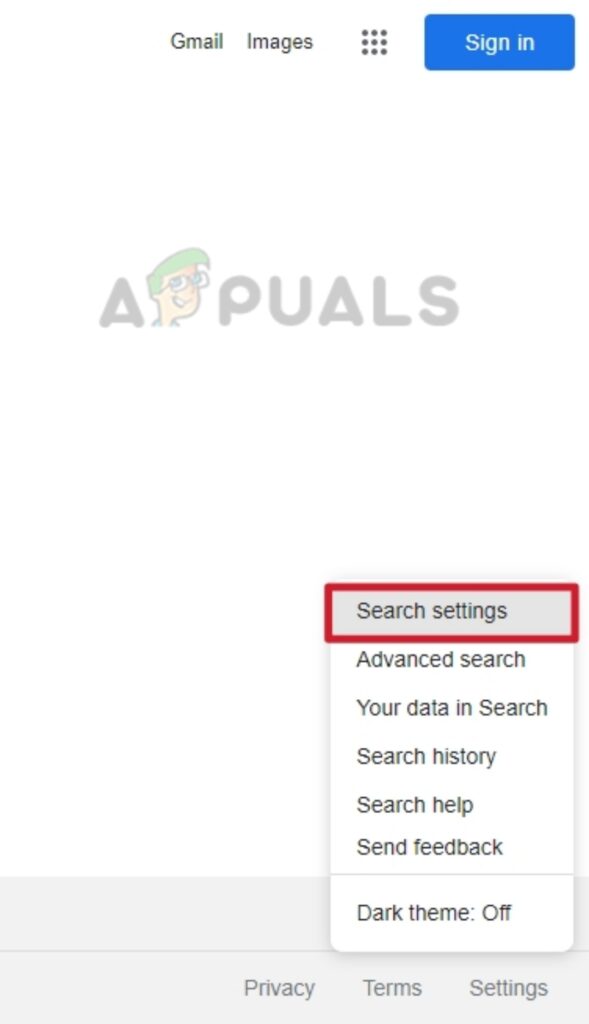 Click Settings at the bottom of your screen