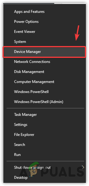 Heading to the Device Manager
