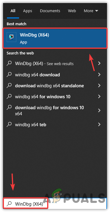 Launching Windows Debug Software