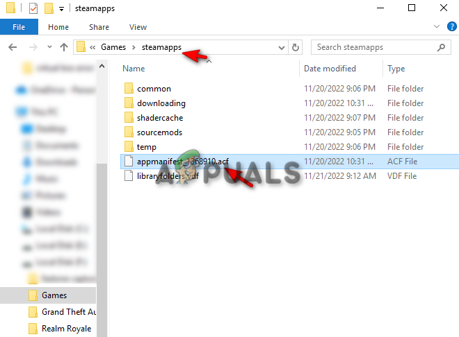 Locating the .afc file