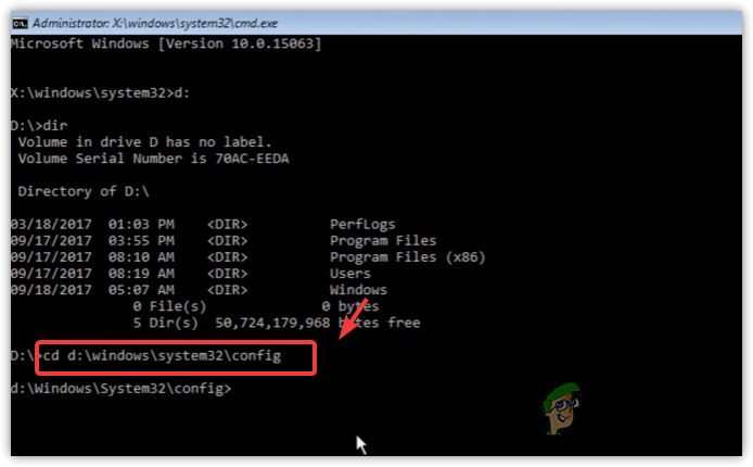 Navigating To Windows Config Folder
