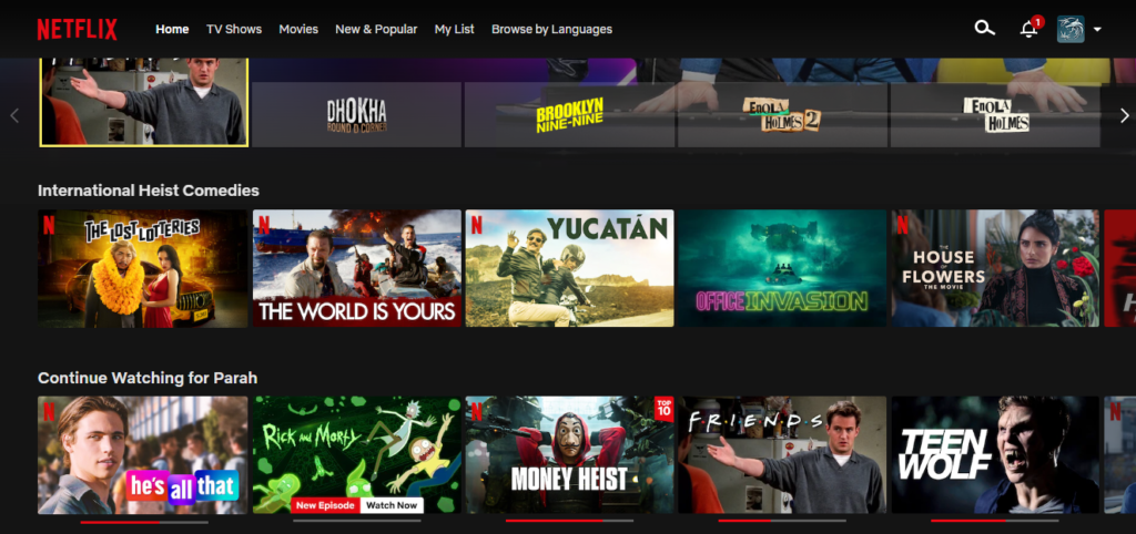 Click on the profile icon and select Account