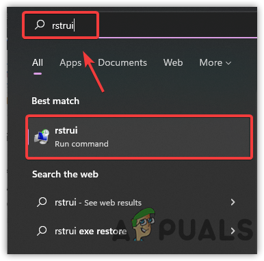 Opening System Restore utility settings