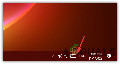 Opening Touch Keyboard