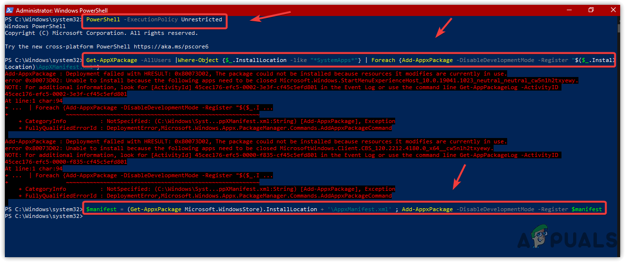 Reinstalling All System Apps Including Windows Search
